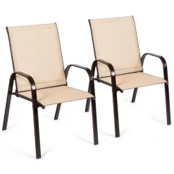 Tangkula 2-Piece Patio Chairs Camping Garden Chairs With Armrest &Backrest -Tangkula GUEST d452df6b 6540 4e88 acec aa99926ef84b