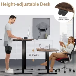 Tangkula 55" Electric Standing Desk Height Adjustable Home Office Table W/ Hook -Tangkula GUEST d4a90883 0557 4211 b8d9 07be15c91253