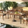 Tangkula 79" Outdoor Dining Table 8-Person Table W/ 1.9" Umbrella Hole Metal Legs & Adjustable Foot Pads Patio -Tangkula GUEST d51ca966 da8d 4ada bf8b e8cbad686e06