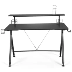 Tangkula Gaming Desk Dual Monitor Mount Ergonomic Y Shaped Computer Desk W/Cup Holder Headphone Hook -Tangkula GUEST d57acfcc 339f 4877 8957 b3f50ea92e18