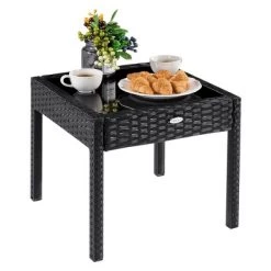 Tangkula Cushioned Outdoor Wicker Rattan Chair Set Patio Furniture Backyard Seat -Tangkula GUEST d6ac5854 d3f7 4750 86c2 b19ca8f66a48