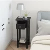 Tangkula 2 Tier End Bedside Sofa Side Table With Drawer Shelf Acacia Wood Nightstand Black 2 Tangkula 2 Tier End Bedside Sofa Side Table With Drawer Shelf Acacia Wood Nightstand Black -Tangkula GUEST d70b5e12 5555 4c05 9f8c e527e4f0fb14