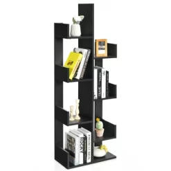 Tangkula 8-Tier Modern Bookshelf Anti-fall Tree Bookcase Storage Rack Suitable For Home & Office Brown/White/Black 16 Tangkula 8-Tier Modern Bookshelf Anti-fall Tree Bookcase Storage Rack Suitable For Home & Office Brown/White/Black -Tangkula GUEST d886a54f b2a5 44e4 a9ba bfba51ce0b52