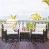 Tangkula 3PCS Patio PE Rattan Conversation Furniture Set Bistro Set Acacia Wood Tabletop 2 Tangkula 3PCS Patio PE Rattan Conversation Furniture Set Bistro Set Acacia Wood Tabletop -Tangkula GUEST d9ab6574 f02e 41cf bd32 5d8bb09bd30f