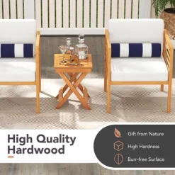 Tangkula Outdoor Folding Side Table Hardwood Patio Bistro Table W/ Slatted Tabletop & X-shaped Legs 16 Tangkula Outdoor Folding Side Table Hardwood Patio Bistro Table W/ Slatted Tabletop & X-shaped Legs -Tangkula GUEST dae358ab 38f2 43c1 8fd5 894cf2e7d0d4