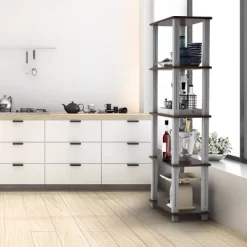 Tangkula 5-Tier Storage Rack Display Shelves Bookshelf For Home Office