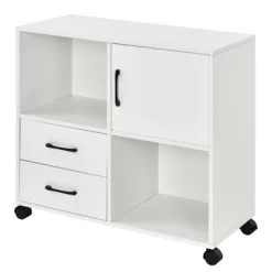 Tangkula Mobile File Cabinet With 2 Drawers Lateral Printer Stand With Shelves Storage -Tangkula GUEST dc4c5174 2877 4a2a 97aa 8b7c9278d323