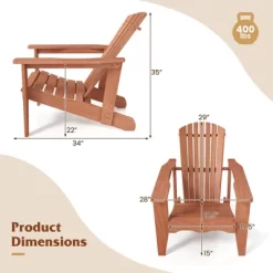Tangkula Solid Wood Garden Chair W/ High Backrest Wide Armrests & Contoured Seat 12 Tangkula Solid Wood Garden Chair W/ High Backrest Wide Armrests & Contoured Seat -Tangkula GUEST dea4968e 1954 4fcf a8aa f2c3b3f5e02a