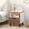 Tangkula 2PCS Nightstand Mid Century Modern Bedside Table W/ Drawer Open Storage Shelf -Tangkula GUEST df2b9c9d bc32 4fd1 83ac 48e7e2a7ff1f