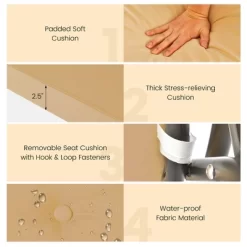 Tangkula 3-Seat Outdoor Converting Patio Swing Glider Adjustable Canopy Porch Swing -Tangkula GUEST e011d9d9 cfa8 44d5 b232 13e1f71dd738