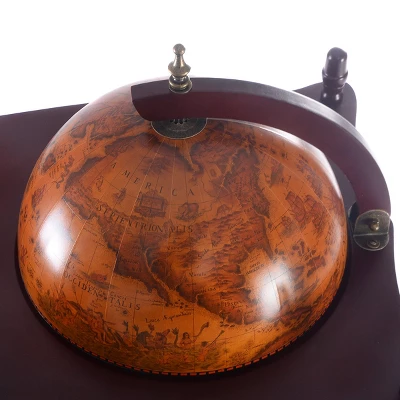 Tangkula Globe Bar Stand 34'' H Global Italian Style Rack Drinks Bottle Shelf 3 Tangkula Globe Bar Stand 34'' H Global Italian Style Rack Drinks Bottle Shelf