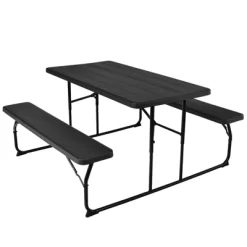 Tangkula Indoor & Outdoor Folding Picnic Table With Bench Seat Heavy Duty Portable Camping Table Set For Camping Dining BBQ Grey/Black/White 17 Tangkula Indoor & Outdoor Folding Picnic Table With Bench Seat Heavy Duty Portable Camping Table Set For Camping Dining BBQ Grey/Black/White -Tangkula GUEST e1f5590d e3ed 4ef0 98b6 0c01f56e6917