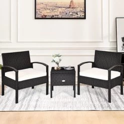 Tangkula 3PCS Rattan Patio Conversation Set Outdoor Furniture Set W/ Storage Table 12 Tangkula 3PCS Rattan Patio Conversation Set Outdoor Furniture Set W/ Storage Table -Tangkula GUEST e3ee317b e679 4408 84e8 0a17667d6873