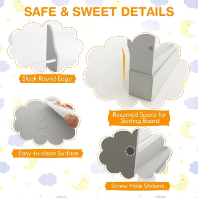 Tangkula 4-Tier Kids Bookshelf Toy Storage Bookcase Rack Wall W/ Anti-toppling Kits 9 Tangkula 4-Tier Kids Bookshelf Toy Storage Bookcase Rack Wall W/ Anti-toppling Kits - Image 7