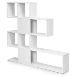 Tangkula 5-Shelf Modern Ladder Corner Bookshelf Display Storage Rack For Home&Office -Tangkula GUEST e69ebd39 28be 45f5 9b1d 1de98ba7cc6e