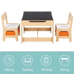 Tangkula Children Kids Table Chairs Set With Storage Boxes Blackboard Whiteboard Drawing 13 Tangkula Children Kids Table Chairs Set With Storage Boxes Blackboard Whiteboard Drawing -Tangkula GUEST e851d17d 1161 4e30 93dc cb0afa97f7bc