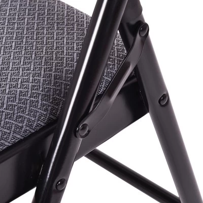 Tangkula Fabric Padded Folding Chair Portable Dining Chairs Pack Of 4 8 Tangkula Fabric Padded Folding Chair Portable Dining Chairs Pack Of 4 - Image 6