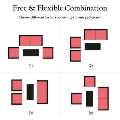 Tangkula 4-Piece Rattan Wicker Patio Outdoor Furniture Sofa Set With Cushions & Tempered Glass Table 11 Tangkula 4-Piece Rattan Wicker Patio Outdoor Furniture Sofa Set With Cushions & Tempered Glass Table - Image 9