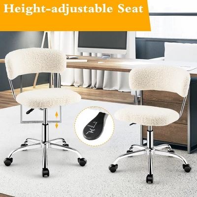 Tangkula Computer Desk Chair Adjustable Office Chair Swivel Vanity Chair 7 Tangkula Computer Desk Chair Adjustable Office Chair Swivel Vanity Chair - Image 5