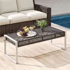 Tangkula 43 Inch Patio Rectangle Ottoman Pack Of 2 W/ Metal Legs & Seat Cushion 13 Tangkula 43 Inch Patio Rectangle Ottoman Pack Of 2 W/ Metal Legs & Seat Cushion -Tangkula GUEST ebef6282 f9a0 48b5 b7b8 c681eb35399f