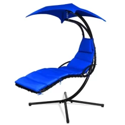 Tangkula Patio Hammock Chair Floating Hanging Chaise Lounge Chair W/ Canopy -Tangkula GUEST ec3d078a 06b0 4a4f bead 3480ee3d085e