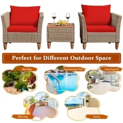 Tangkula 3 Piece Outdoor Rattan Sofa Set Wicker Conversation Furniture Set With Cushions 16 Tangkula 3 Piece Outdoor Rattan Sofa Set Wicker Conversation Furniture Set With Cushions -Tangkula GUEST ed70a6b9 62c1 40b0 858e e33398bfbc6d