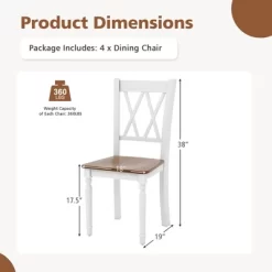 Tangkula Dining Chairs Set Of 4 Wood Farmhouse Dining Room Side Chairs For Home Kitchen 12 Tangkula Dining Chairs Set Of 4 Wood Farmhouse Dining Room Side Chairs For Home Kitchen -Tangkula GUEST ee0ddea8 6c9d 44ab 93cb 5678b746cd33