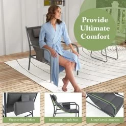 Tangkula 3 Piece Patio Set Outdoor Table And Chairs Bistro Set Small Front Porch Balcony Furniture -Tangkula GUEST ef1cd5c9 38d0 4c51 9ae8 669606d65fcf