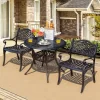 Tangkula 3PCS Cast Aluminum Patio Bistro Set Outdoor Dining Table & Chair Furniture Set -Tangkula GUEST f06dabe8 4b9a 43ca 83a5 73a8056bf8f5