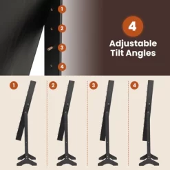 Tangkula Jewelry Armoire Cabinet Standing Lockable Jewelry Organizer With Lighted Full-Length Mirror Black/Rustic Brown/White 19 Tangkula Jewelry Armoire Cabinet Standing Lockable Jewelry Organizer With Lighted Full-Length Mirror Black/Rustic Brown/White -Tangkula GUEST f1b36941 18b4 4a62 a1a9 f1298c3a5fde