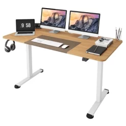 Tangkula 55" Electric Standing Desk Height Adjustable Home Office Table W/ Hook -Tangkula GUEST f2202f0b 5a5a 4138 977d e8fe4ed044aa