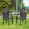Tangkula 4PCS Stackable Patio Wicker Dining Chair Rattan Armchair Outdoor Yard -Tangkula GUEST f3ae24e4 c960 471b ace2 3b94b7739d8d