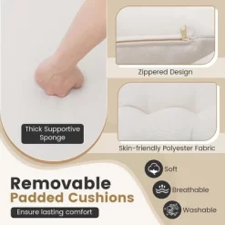 Tangkula 3PCS Patio Wicker Furniture Set PE Wicker Furniture Conversation Set W/ Acacia Wood Table -Tangkula GUEST f65292bc 44e3 4156 a7bb e415e77cf154