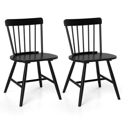 Tangkula Dining Chairs Set Of 4 Farmhouse Kitchen Chair W/ Rubber Wood Frame Wide Seat 11 Tangkula Dining Chairs Set Of 4 Farmhouse Kitchen Chair W/ Rubber Wood Frame Wide Seat - Image 9