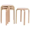 Tangkula 4 Pcs 17" Round Stacking Stool Dining Chair Set Backless Wood Seats Natural -Tangkula GUEST fa06160c 1978 43af aa37 9ba10dc74fbe