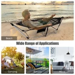 Tangkula Portable Folding Hammock Free Standing Hammock W/ Stand-Folds&Carrying Bag&Anti-Slip Buckle&Storage Pocket -Tangkula GUEST fb322de9 6b0f 41f0 95e3 b48b4b339aaf