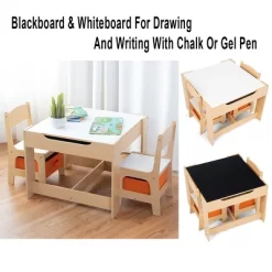 Tangkula Children Kids Table Chairs Set With Storage Boxes Blackboard Whiteboard Drawing 16 Tangkula Children Kids Table Chairs Set With Storage Boxes Blackboard Whiteboard Drawing -Tangkula GUEST fd013f8a 6618 4f6b b6f4 81b25d3bd395