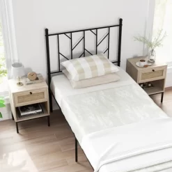 Tangkula 2PCS Rattan Nightstand Boho End Table W/ Drawer & Open Shelf For Living Room Oak 13 Tangkula 2PCS Rattan Nightstand Boho End Table W/ Drawer & Open Shelf For Living Room Oak -Tangkula GUEST fddce13a a851 43cc 8e9a 5f8879c8a411