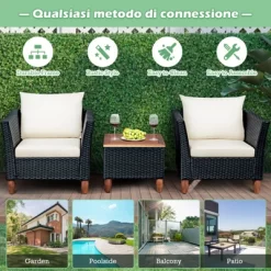 Tangkula 3-Piece Wicker Patio Furniture Set Outdoor Conversation Set W/ Cushions & Coffee Table 17 Tangkula 3-Piece Wicker Patio Furniture Set Outdoor Conversation Set W/ Cushions & Coffee Table -Tangkula GUEST fe56a9f7 386a 47ec b84f fda6295caee1