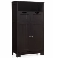 Tangkula Wooden Floor Storage Cabinet For Livingroom Bathroom Office W/Open Shelf, 2 Doors And 2 Drawers 20 Tangkula Wooden Floor Storage Cabinet For Livingroom Bathroom Office W/Open Shelf, 2 Doors And 2 Drawers -Tangkula GUEST ff062521 556e 4537 be18 b89eb6c0f656