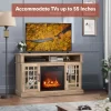 Tangkula 48" TV Stand Console Cabinet W/ Fireplace Entertainment Center For Living Room -Tangkula GUEST ffc7a4fa 7275 4a48 b79a ce0a5de42265