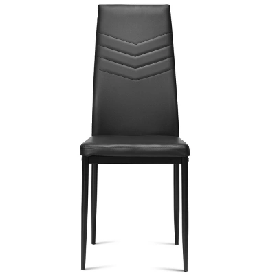 Tangkula Kitchen Set Of 4 Dining Chair PVC Leather Metal Base High Back 4 Tangkula Kitchen Set Of 4 Dining Chair PVC Leather Metal Base High Back - Image 2