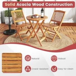Tangkula Patio Folding Chair Set Of 2 Portable Acacia Wood Dining Chairs With High Back & Seat Cushions Beige/Navy/Red 15 Tangkula Patio Folding Chair Set Of 2 Portable Acacia Wood Dining Chairs With High Back & Seat Cushions Beige/Navy/Red -Tangkula GUEST fff89243 e54e 4dd6 9049 0e5d6424ab07